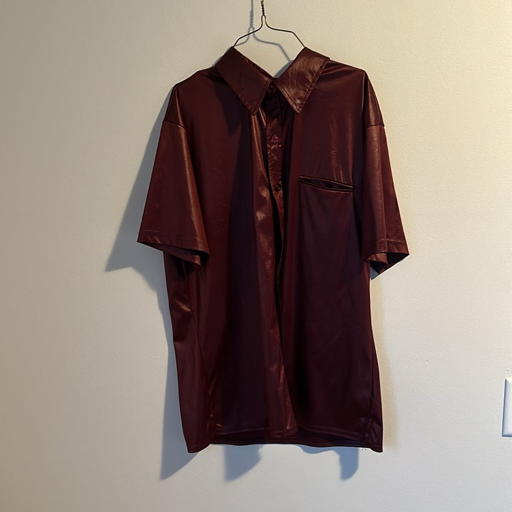 Positano Red Button Down - image 2